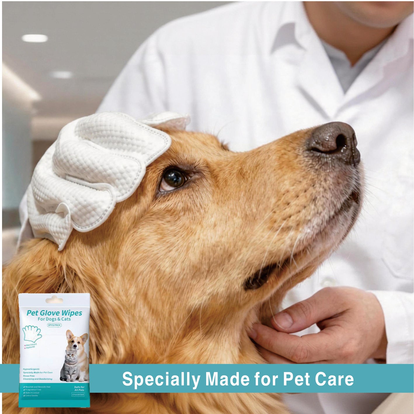 DOZEBEDDING®🧤Pet Wipe Gloves - Quick Clean, Non-Toxic, Mess-Free (upsell)