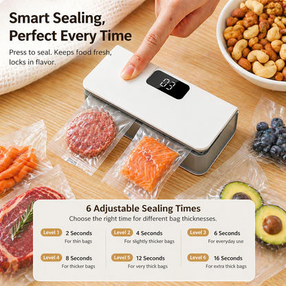 DOZEBEDDING® 🛑 2-in-1 Rechargeable Bag Sealer | 6 Modes, Magnetic, Portable(upsell)