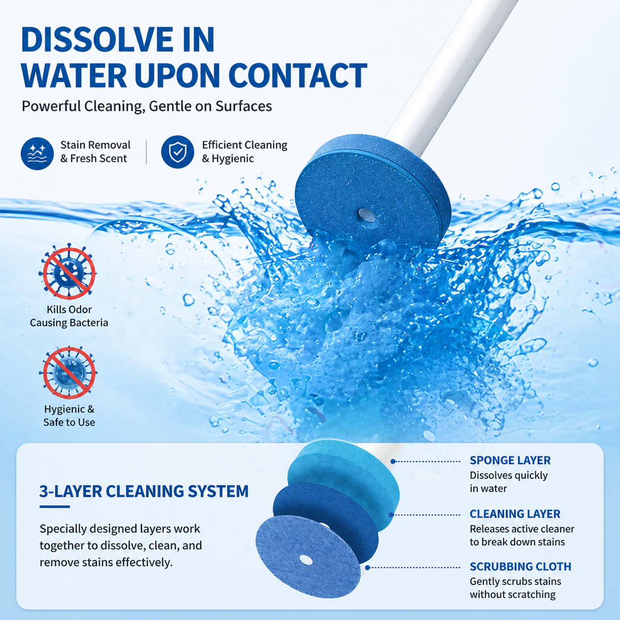 DOZEBEDDING®🪄360° All-in-One Deep Clean Toilet Brush🫧-Ultimate Hygienic Cleaning Kit