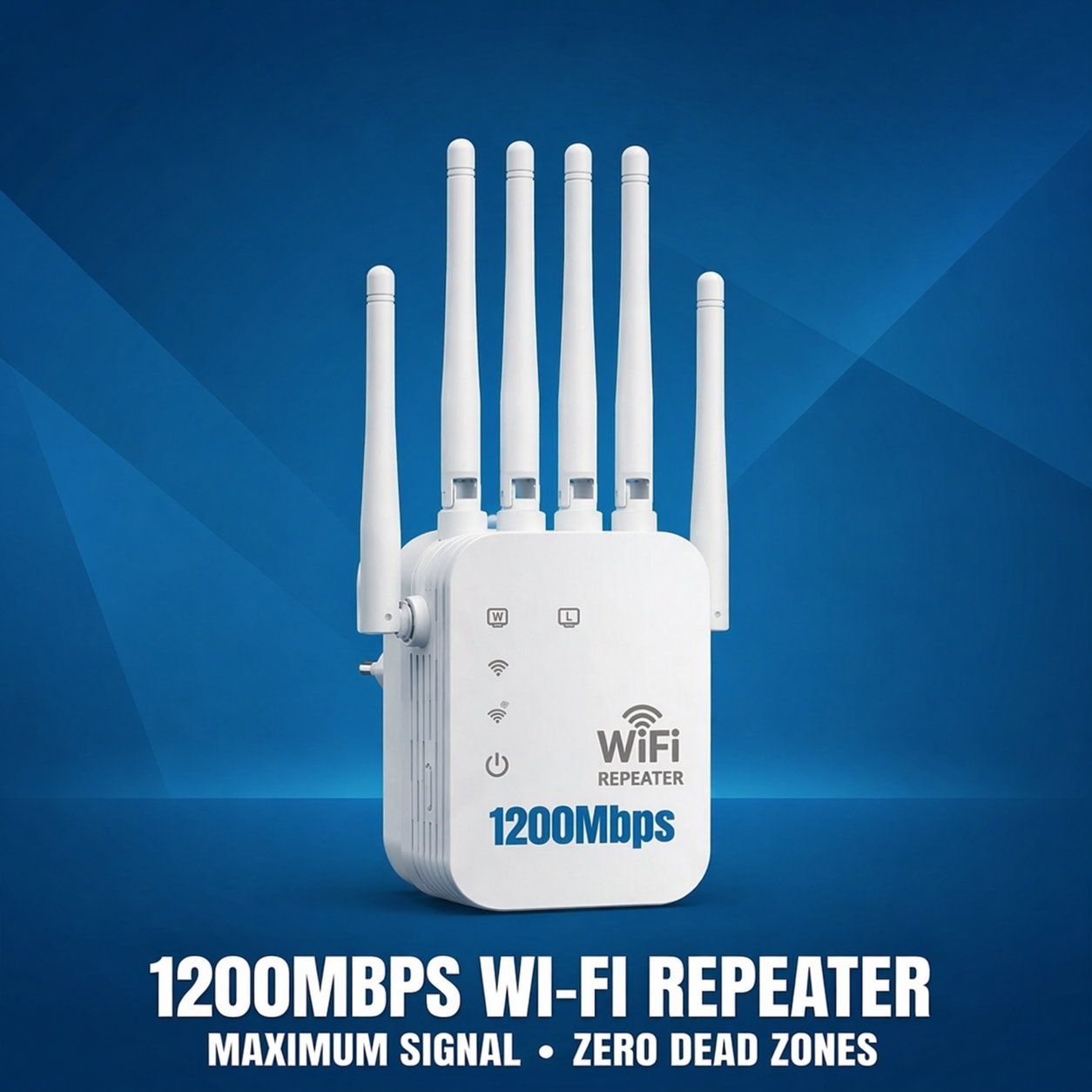 DOZEBEDDING®🚀Professional 1200Mbps WiFi Extender 📶- Dual-Band 5G Signal Booster with 6 High-Gain Antennas (up-sell)