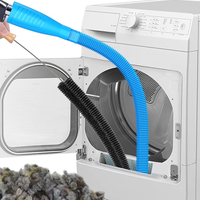 DOZEBEDDING®🏡Dryer Vent Cleaner Kit | 3rd Gen Ultra-Flexible Hose + Brush for All Vacuums