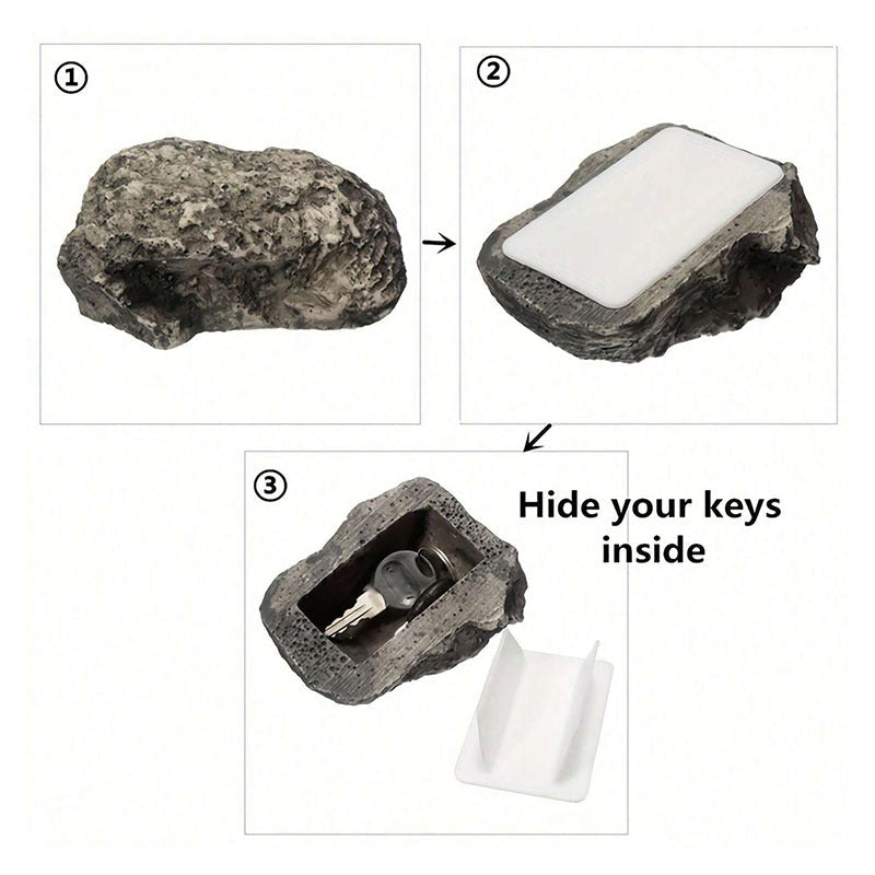 DOZEBEDDING®🪨Outdoor Key Hiding Rock🔑 - Realistic Weatherproof Stone Key Holder for Spare Keys
