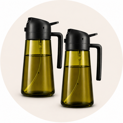 DOZEBEDDING®🥗2-in-1 Precision Oil Sprayer - High-Pressure Spray & Smooth Pour Integrated Bottle