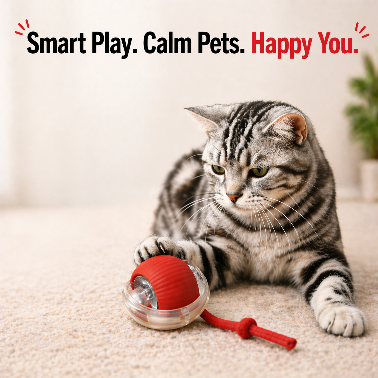 DOZEBEDDING®⚾Auto-Avoidance Smart Ball for Cats & Dogs🔋 – USB Rechargeable, Motion-Activated Interactive Toy
