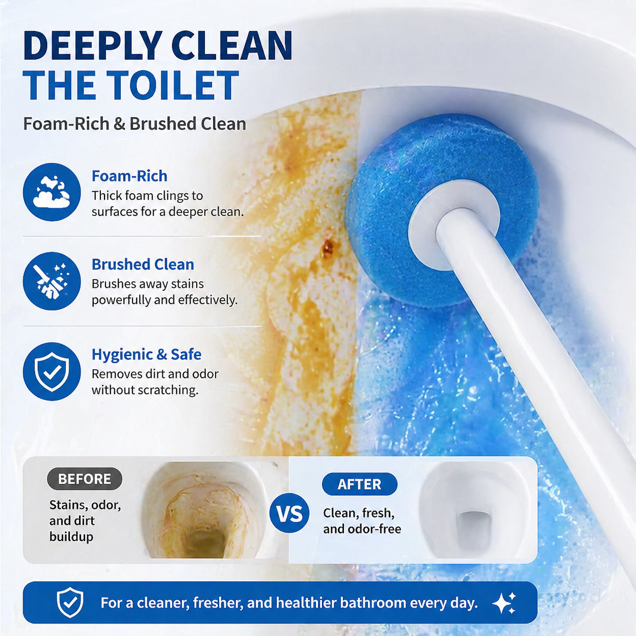 DOZEBEDDING®🪄360° All-in-One Deep Clean Toilet Brush🫧-Ultimate Hygienic Cleaning Kit